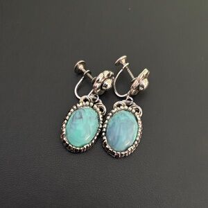 Vintage Coro Costume Screw Back Earrings